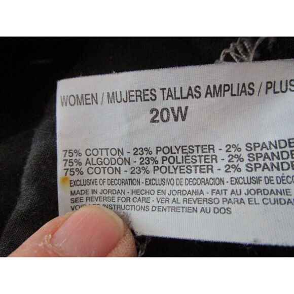 Gloria Vanderbilt Womens Jeans Adrianne Slim Size 20W Blue 5-Pocket - Picture 10 of 15